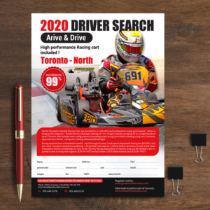 Goodwood Kartways - 2020 Arrive and Drive Driver Search. Needs a new look for flyer. | Flyer Design by aspiremedia