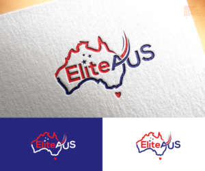 don't have preference, it can be with non text,  "EA", or "EliteAUS"  | Logo Design by step forward 2
