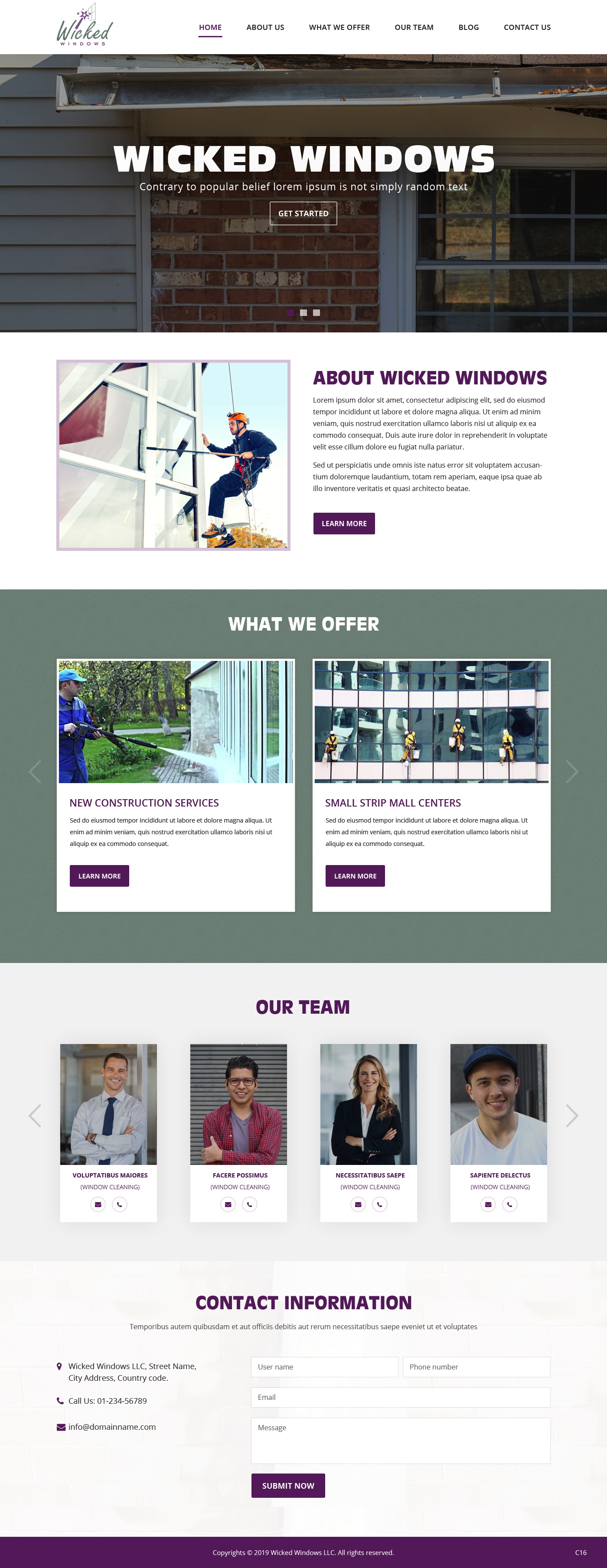 Web Design by pb for Wicked Windows, LLC | Design #23255323