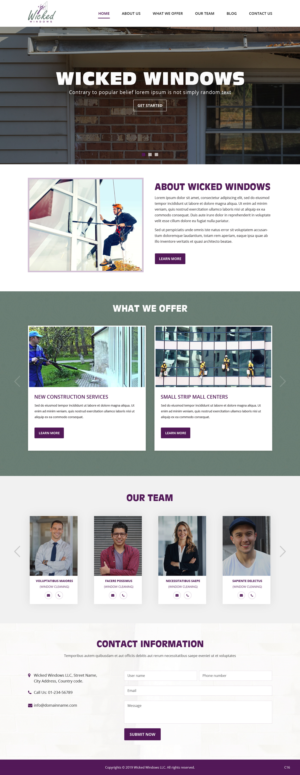 Web Design par pb pour Wicked Windows, LLC | Design : #23255323