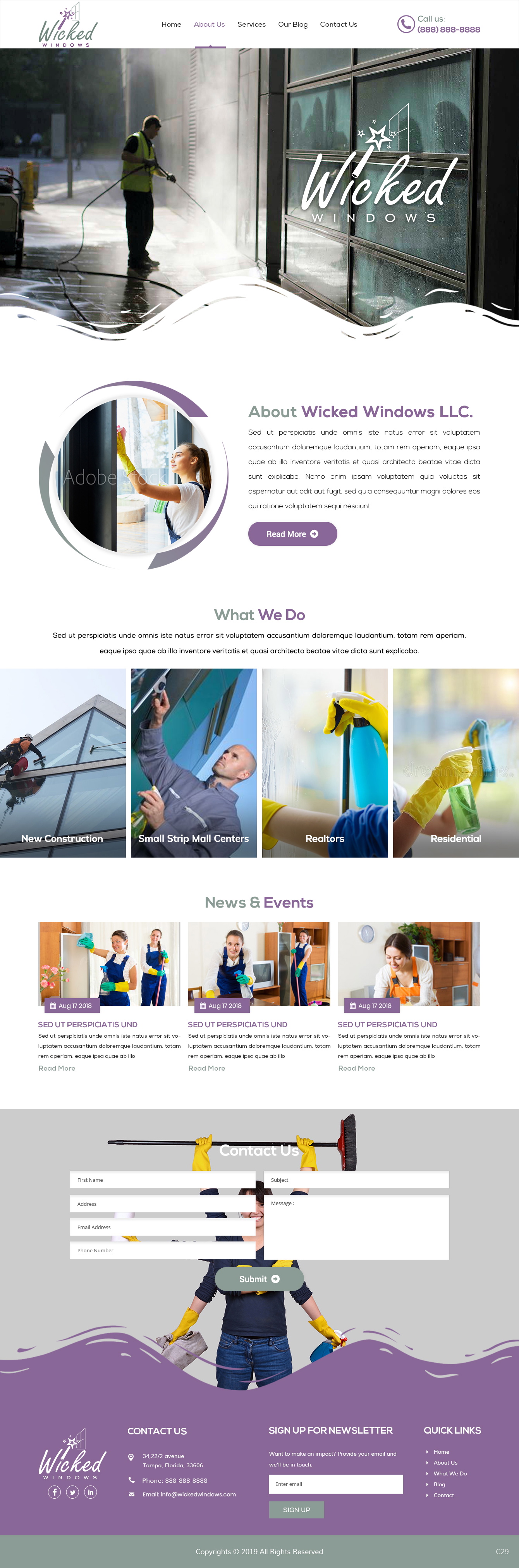 Web Design par pb pour Wicked Windows, LLC | Design #23255325