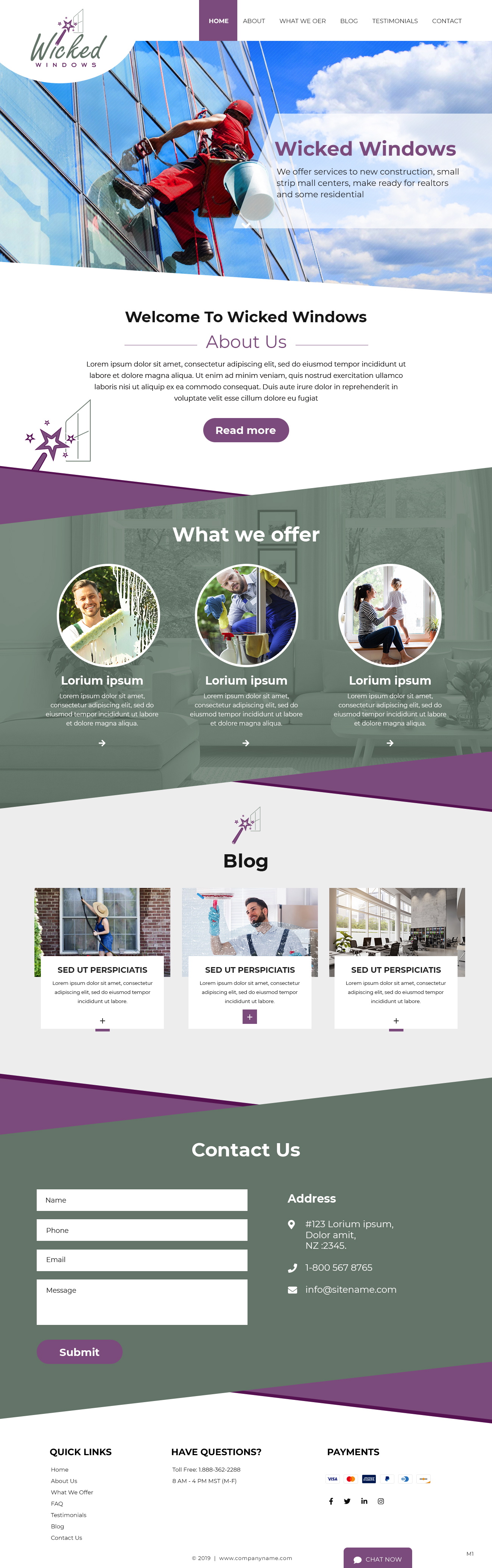 Web Design par pb pour Wicked Windows, LLC | Design #23255331
