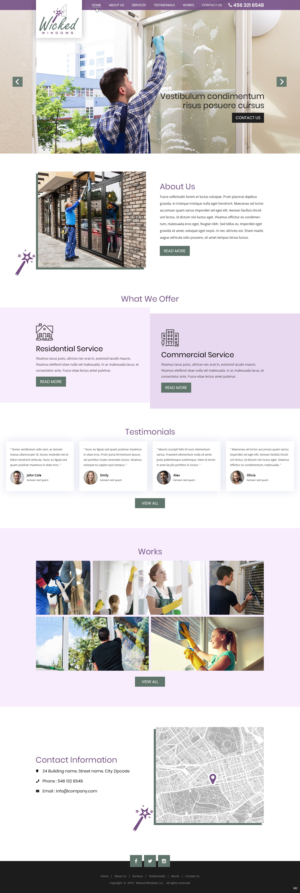 Diseño Web por pb para Wicked Windows, LLC | Diseño: #23255333