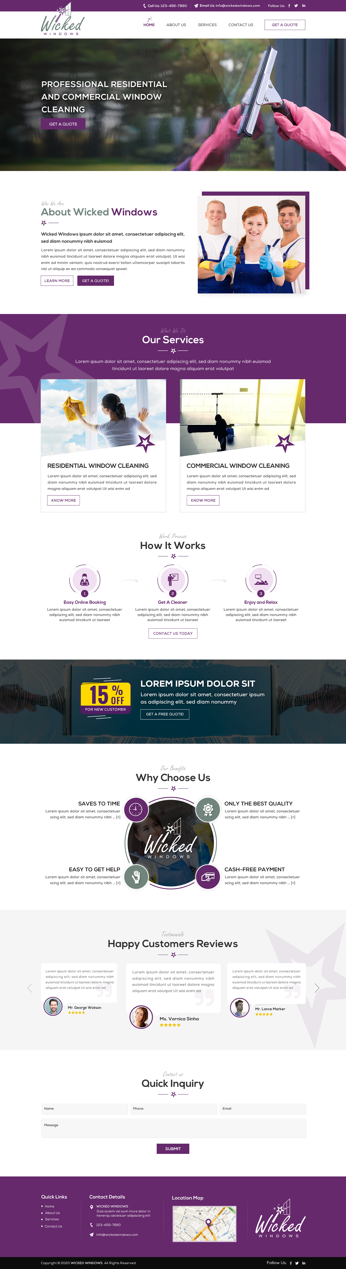 Web Design by Sbss for Wicked Windows, LLC | Design #23351753