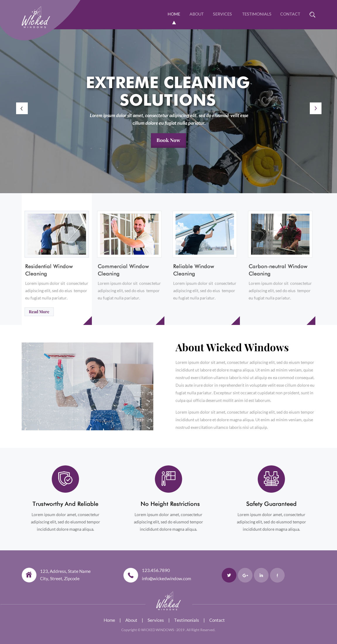 Web Design par rightway pour Wicked Windows, LLC | Design #23253890