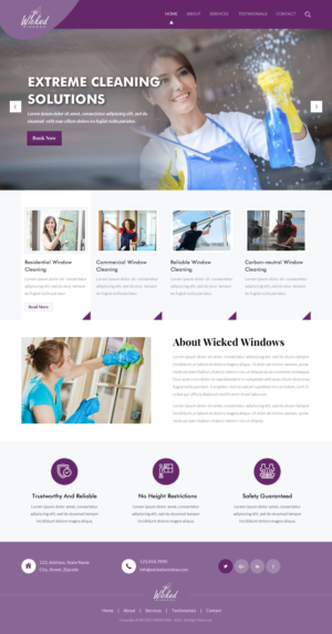 Web Design par rightway pour Wicked Windows, LLC | Design : #23351163
