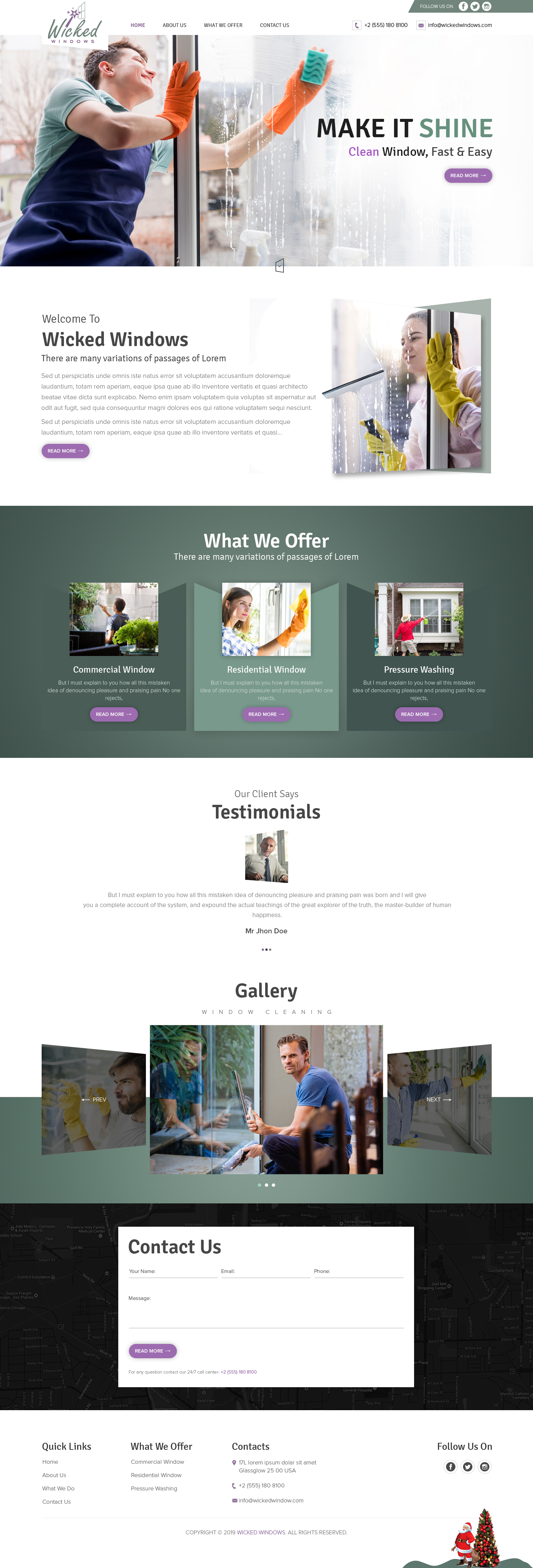 Web Design by sai.designer87 for Wicked Windows, LLC | Design #23245354
