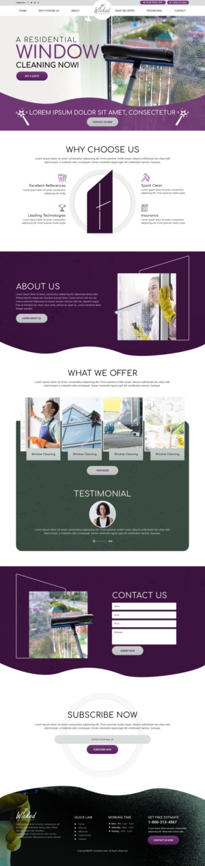 Web Design par sai.designer87 pour Wicked Windows, LLC | Design : #23246143