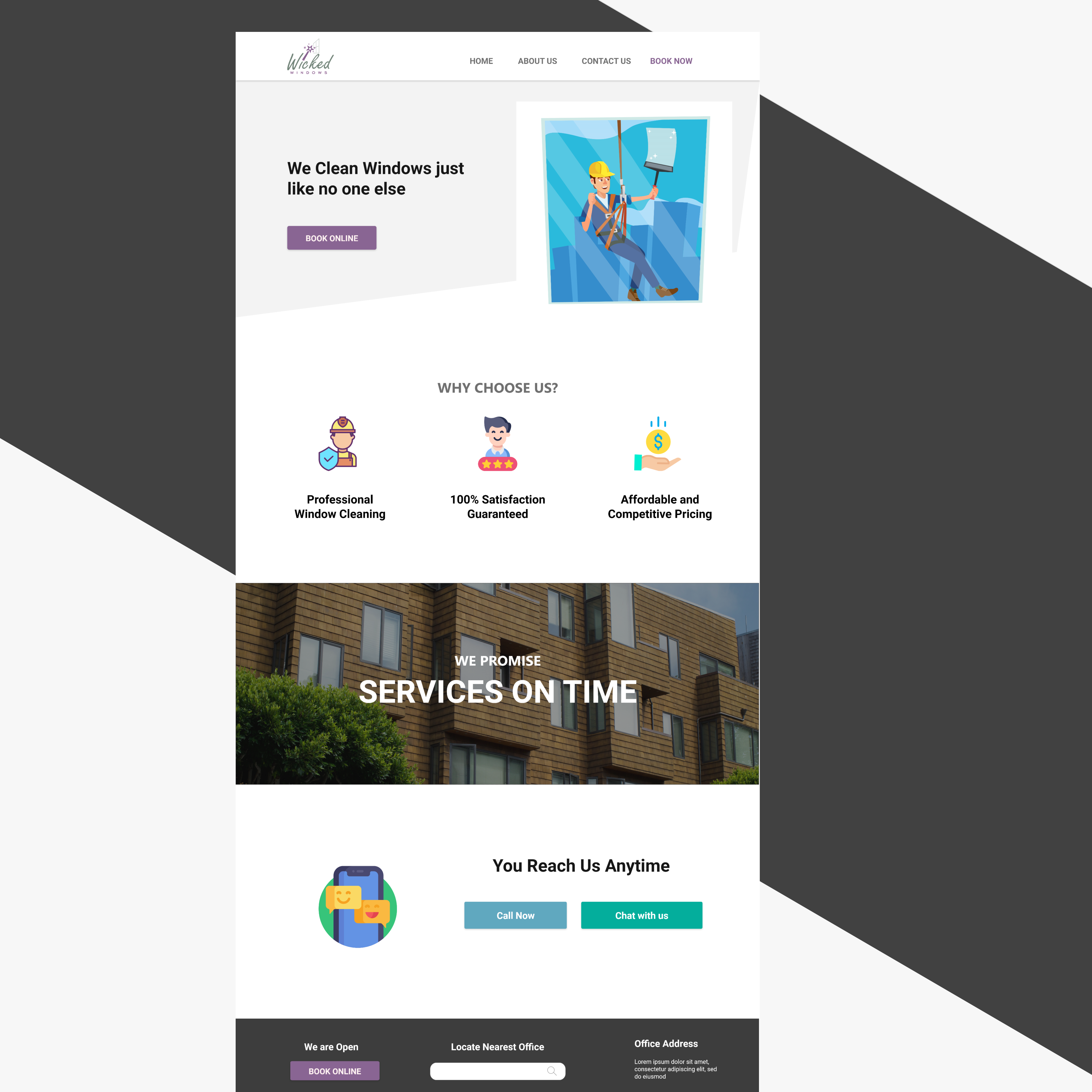 Web Design by Praveen Dehury for Wicked Windows, LLC | Design #23285366
