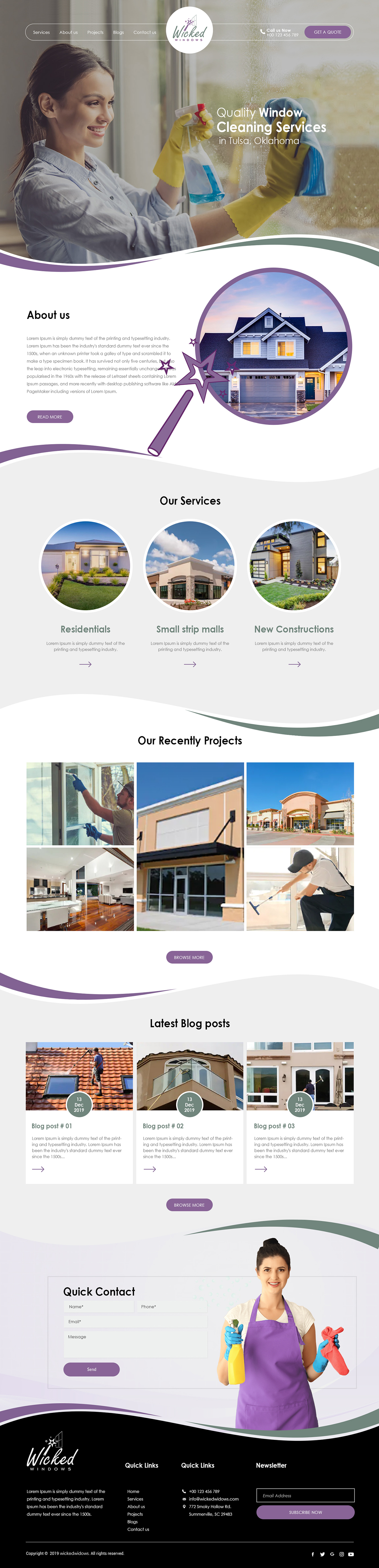 Web Design par bdesigner9 pour Wicked Windows, LLC | Design #23353811