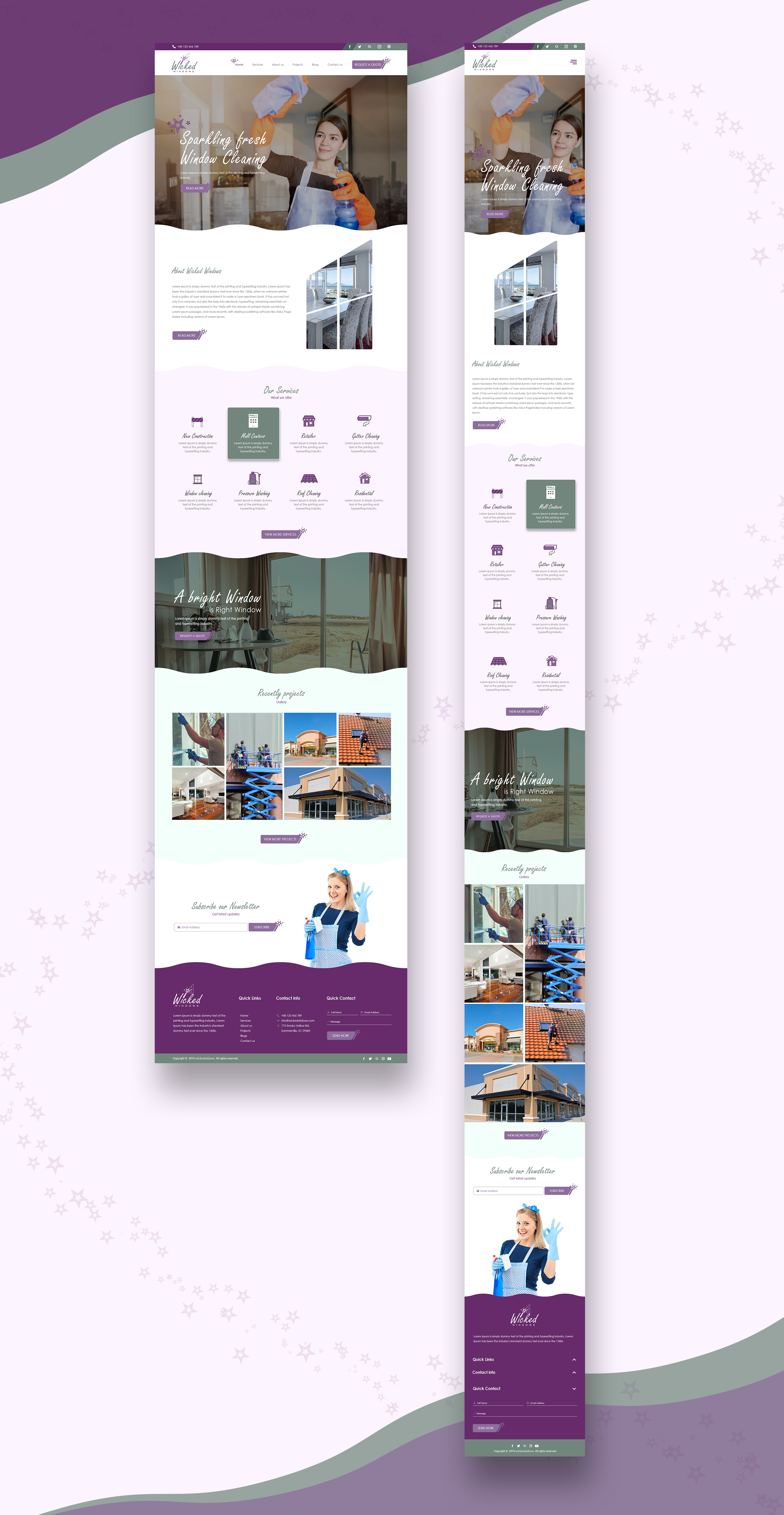 Web Design par bdesigner9 pour Wicked Windows, LLC | Design #23364711