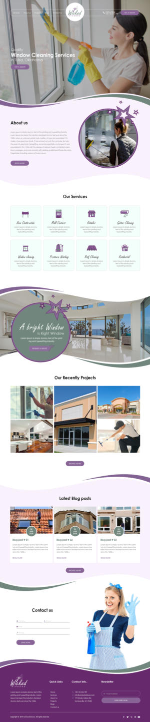 Web Design par bdesigner9 pour Wicked Windows, LLC | Design : #23365286