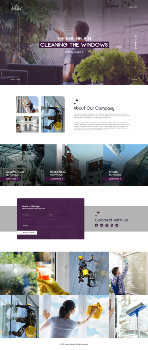 Web Design par Hassaan Shah pour Wicked Windows, LLC | Design : #23244797