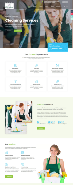 Web Design par OxlipcoSystems pour Wicked Windows, LLC | Design #23288076