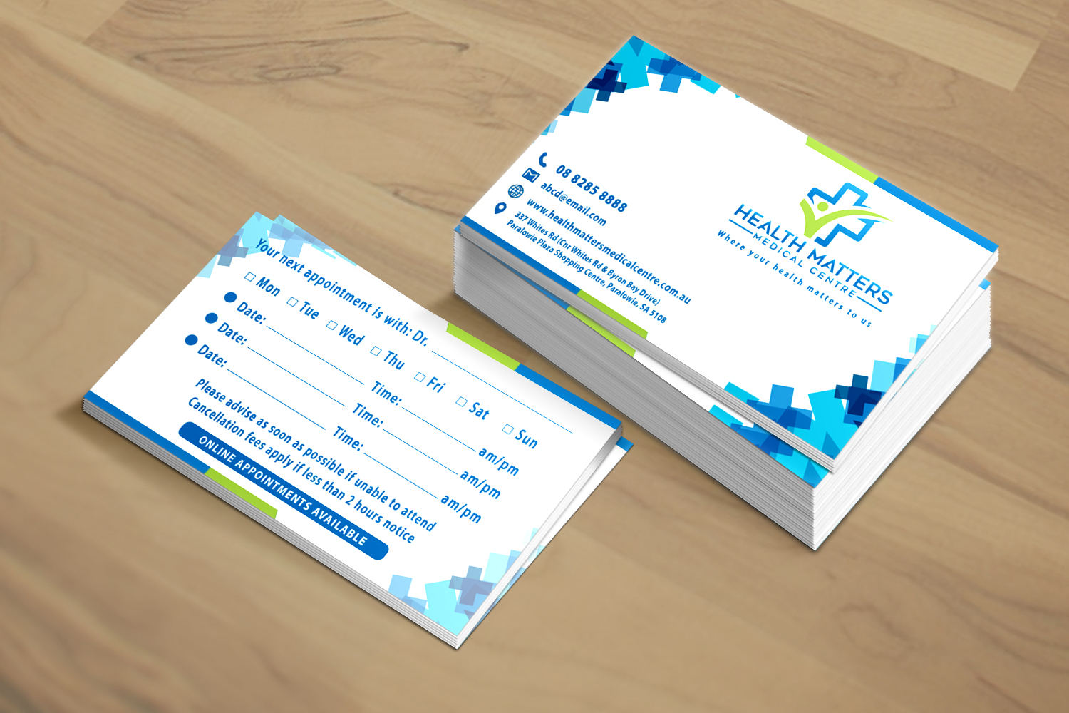 Business Card Design by TGDesigns for Health Matters Medical Centre | Design #23272381