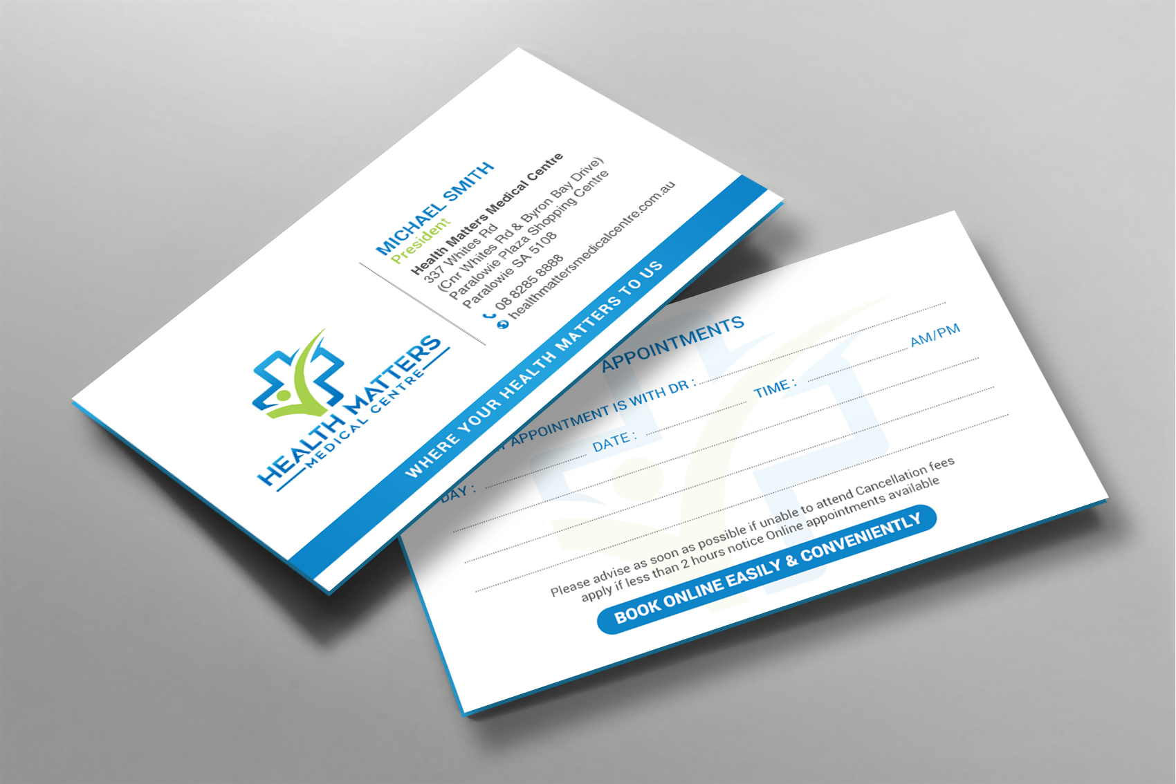 Business Card Design by chandrayaan.creative for Health Matters Medical Centre | Design #23245187