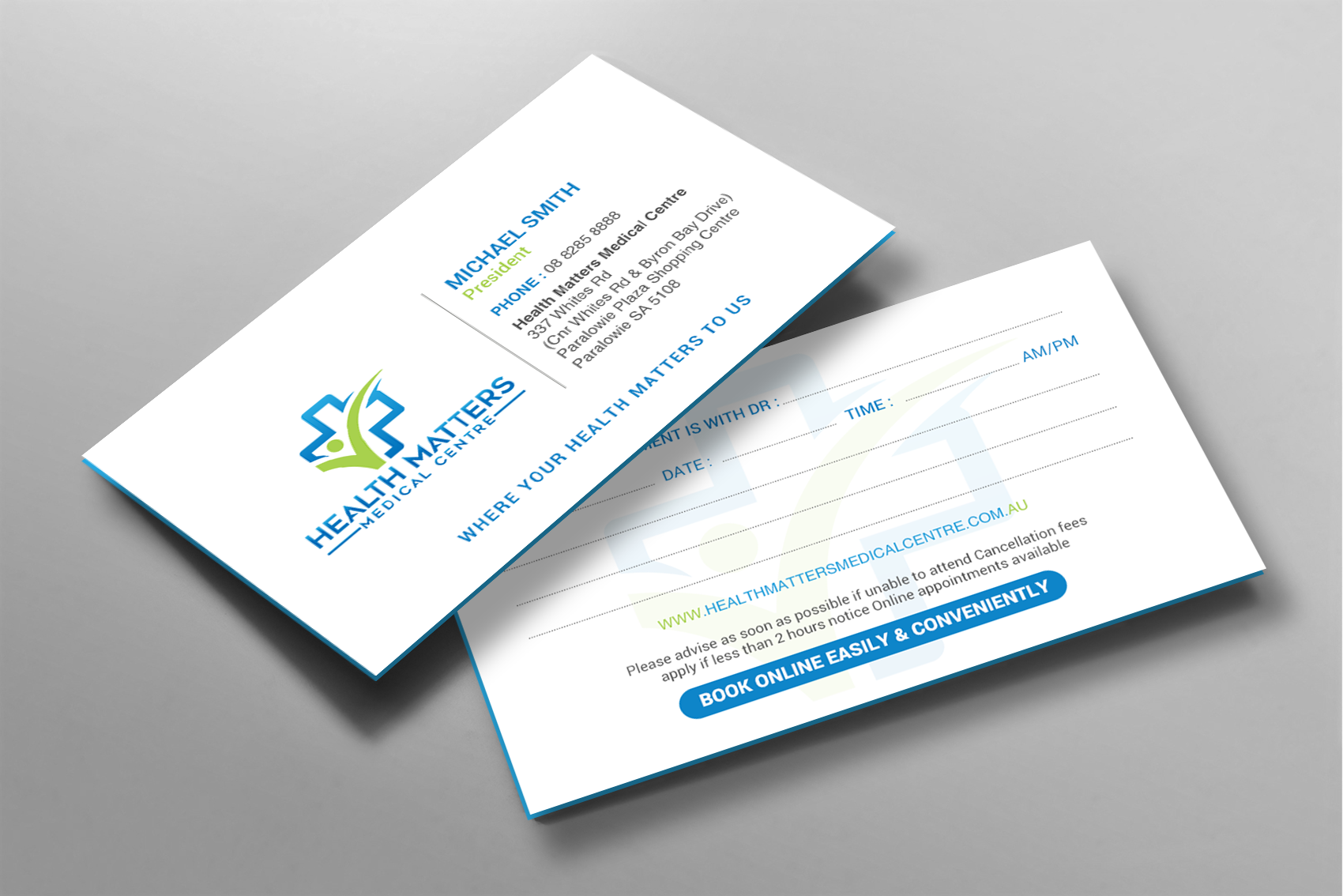 Visitenkarten-Design von chandrayaan.creative für Health Matters Medical Centre | Design #23245195