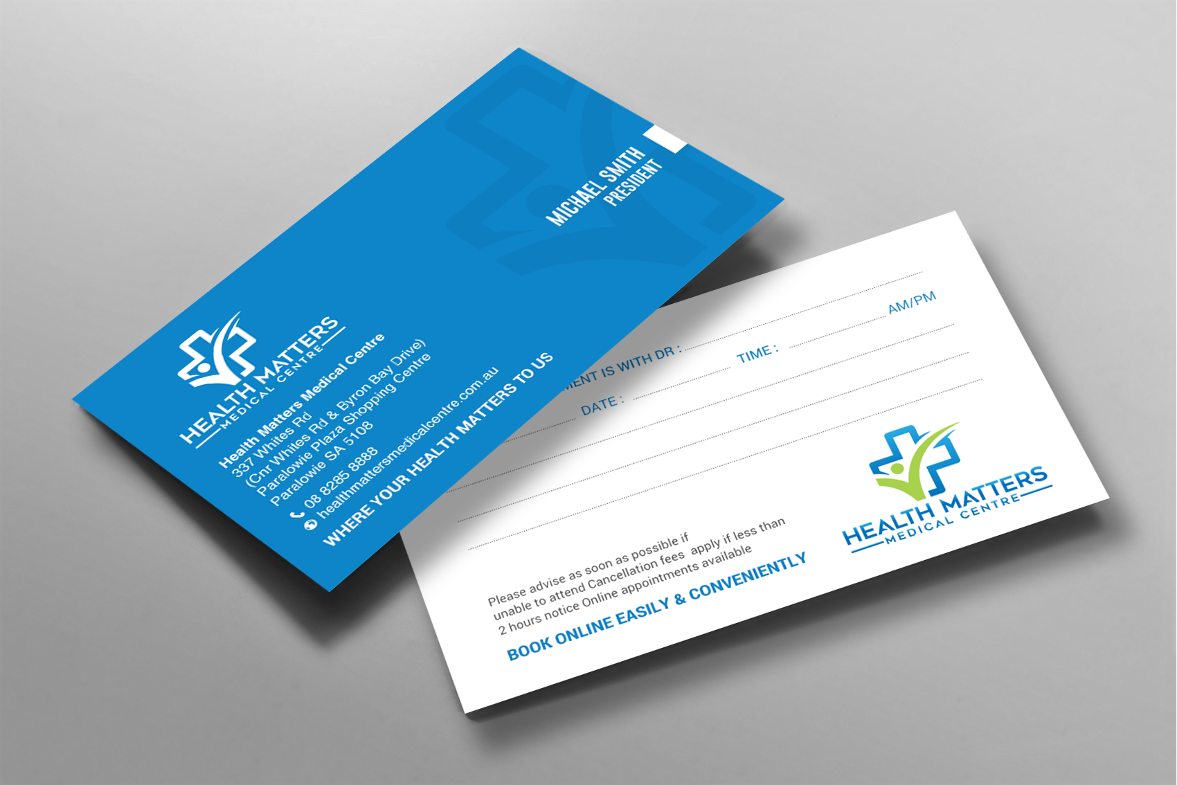 Visitenkarten-Design von chandrayaan.creative für Health Matters Medical Centre | Design #23246240