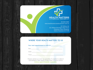 Business Card Design by Tripti Ranjan Gain for Health Matters Medical Centre | Design: #23246536