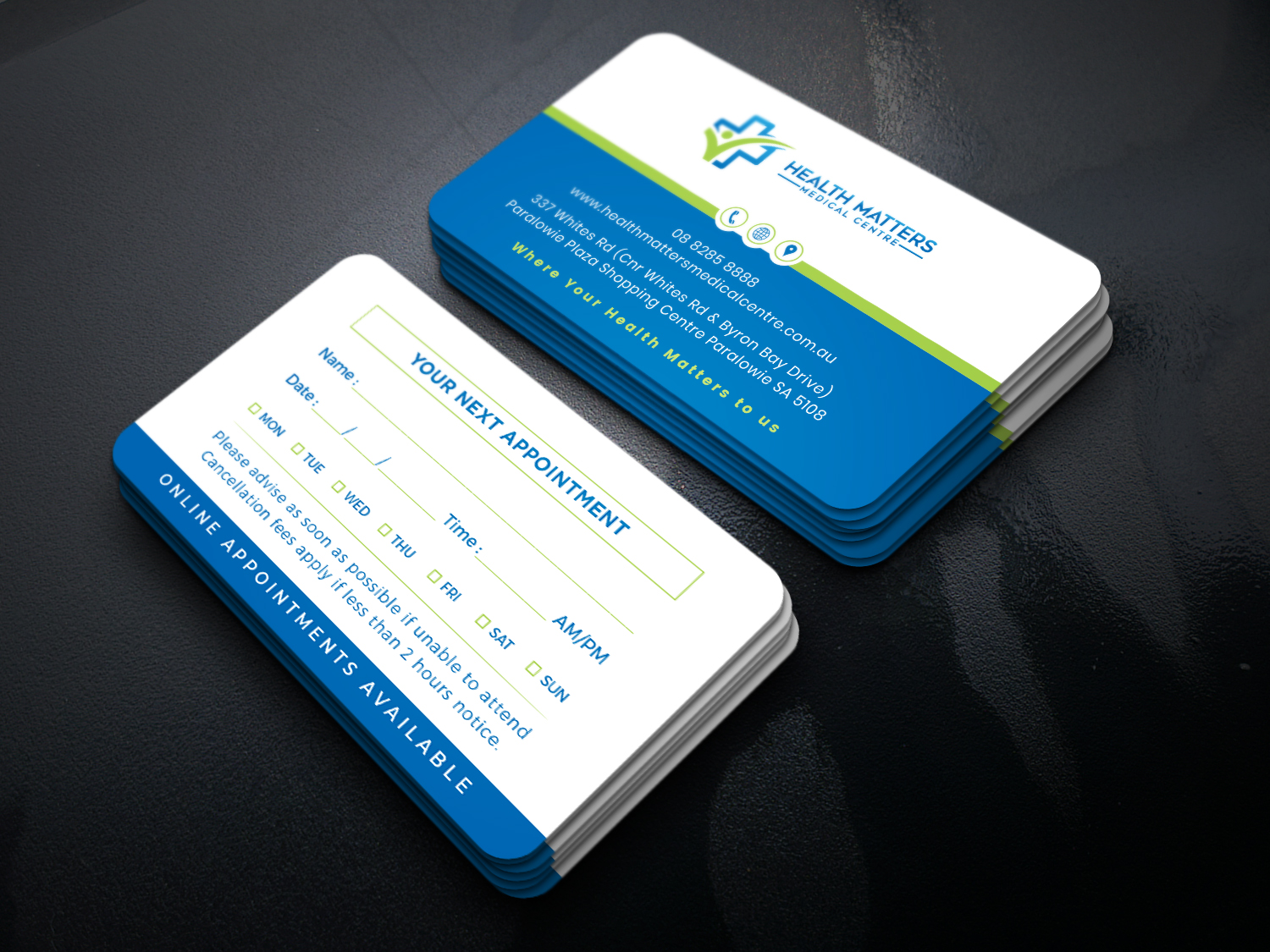 Business Card Design by Tripti Ranjan Gain for Health Matters Medical Centre | Design #23248647