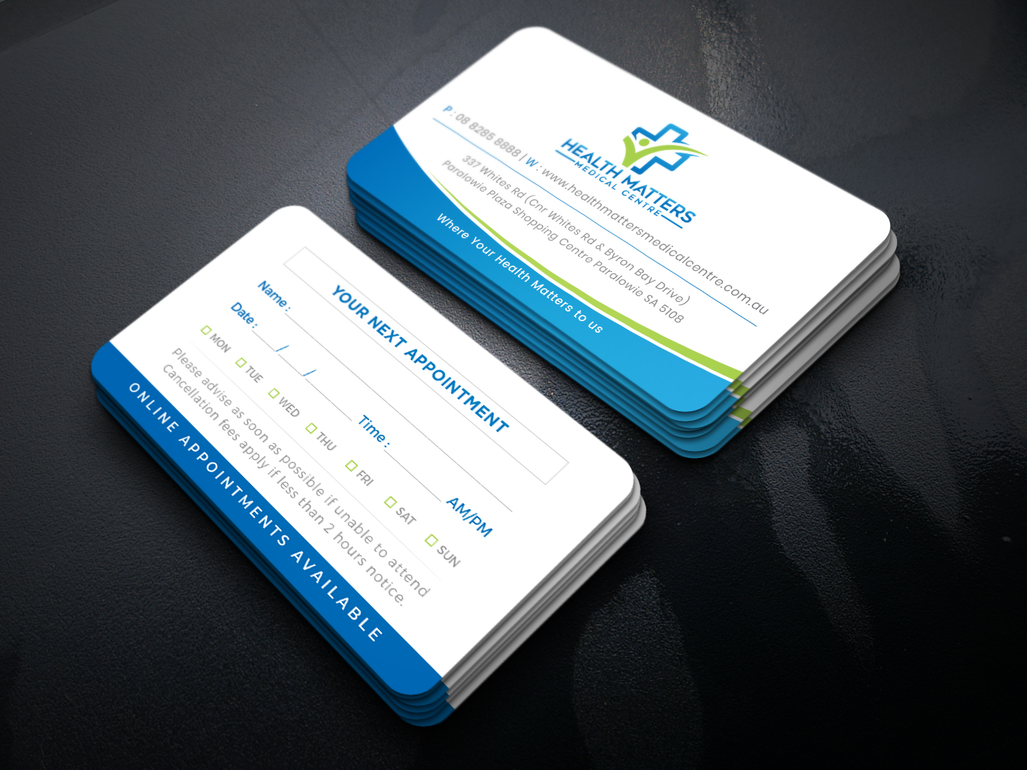 Business Card Design by Tripti Ranjan Gain for Health Matters Medical Centre | Design #23248648