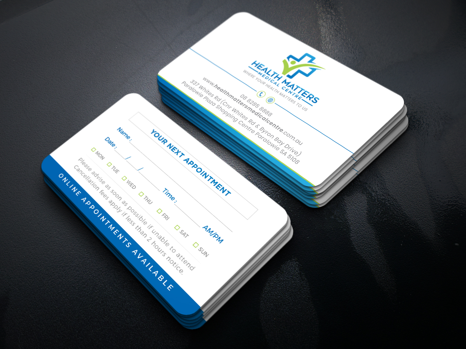 Business Card Design by Tripti Ranjan Gain for Health Matters Medical Centre | Design #23248649