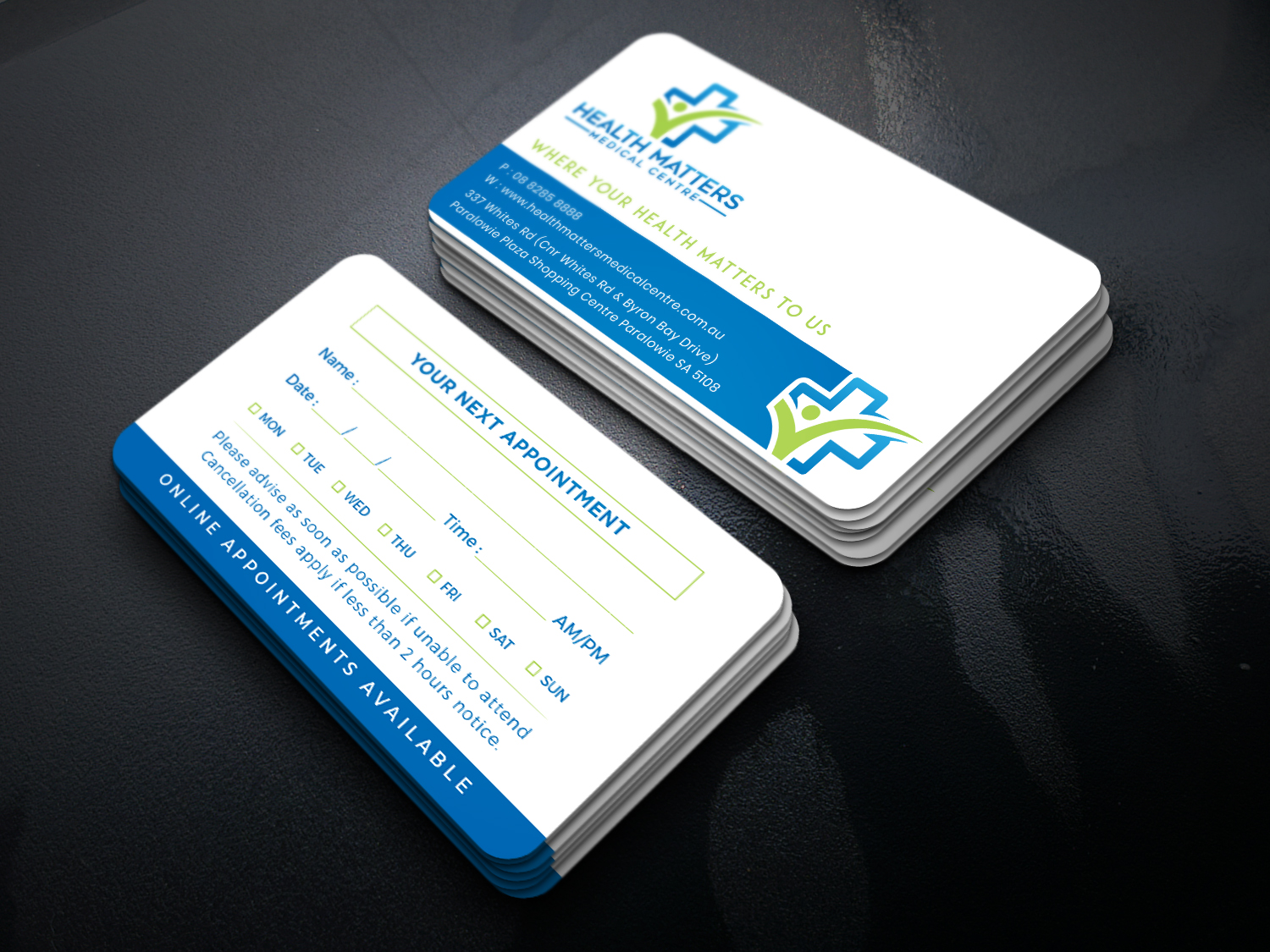 Business Card Design by Tripti Ranjan Gain for Health Matters Medical Centre | Design #23248660
