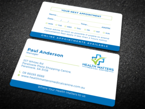 Business Card Design by Tripti Ranjan Gain for Health Matters Medical Centre | Design: #23248668