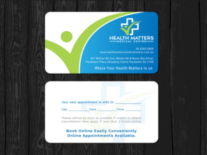 Business Card Design by Tripti Ranjan Gain for Health Matters Medical Centre | Design: #23261407