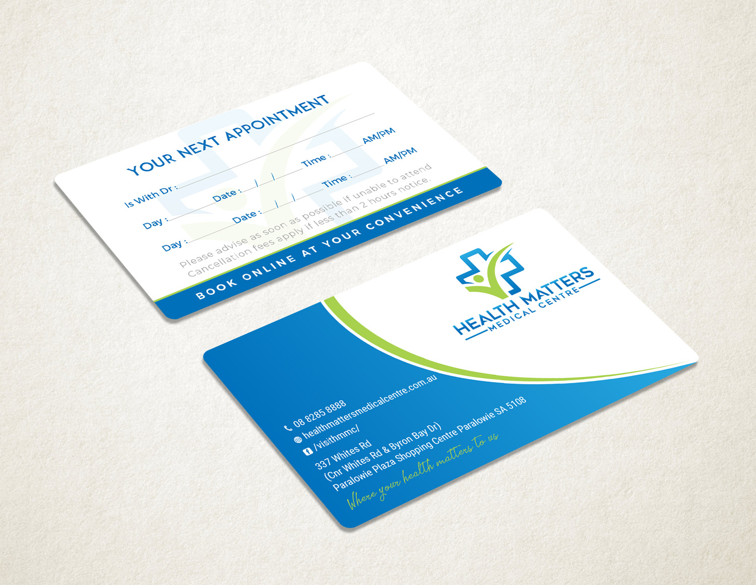 Business Card Design by Tripti Ranjan Gain for Health Matters Medical Centre | Design #23345487