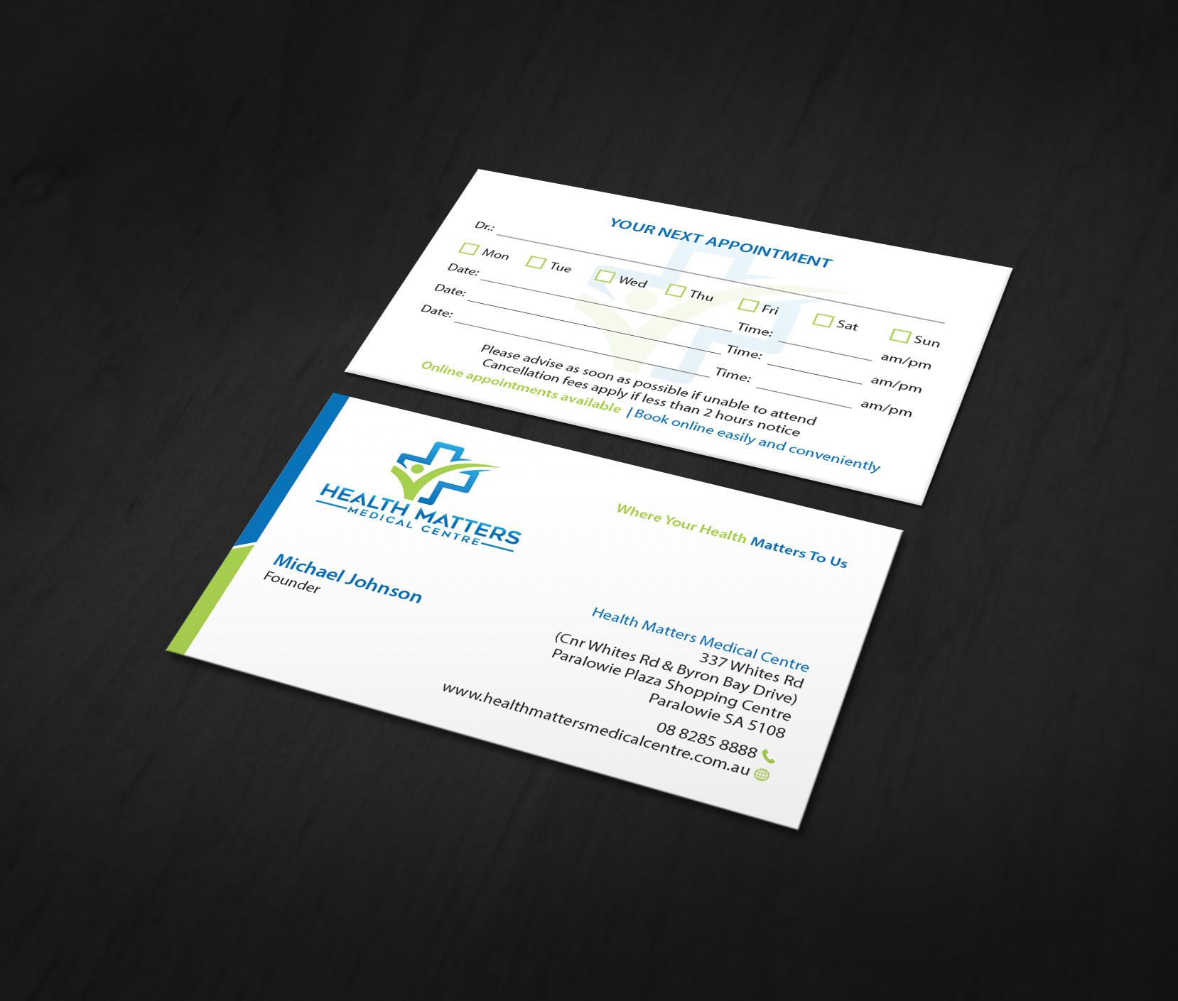 Business Card Design by MDesign for Health Matters Medical Centre | Design #23245351