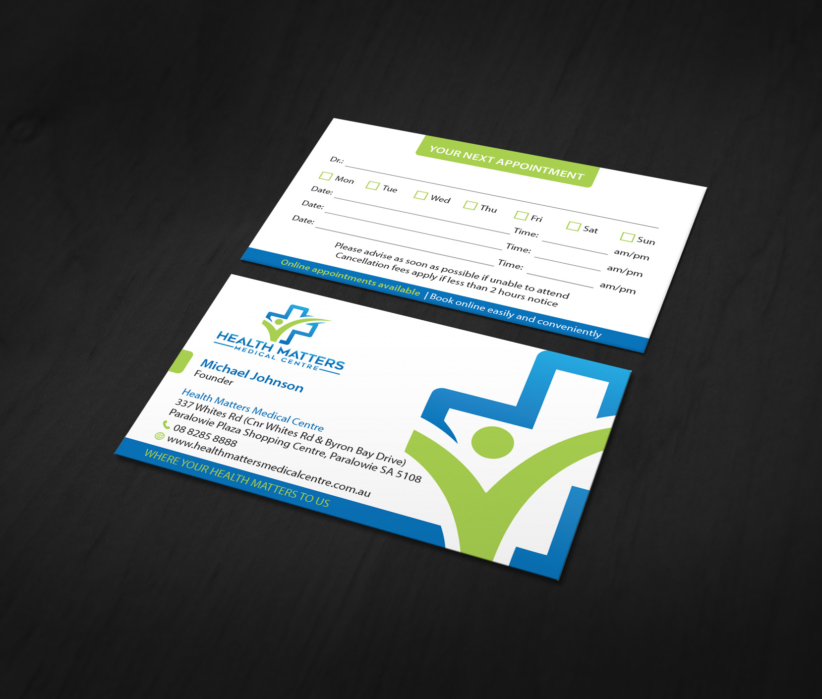 Business Card Design by MDesign for Health Matters Medical Centre | Design #23270665