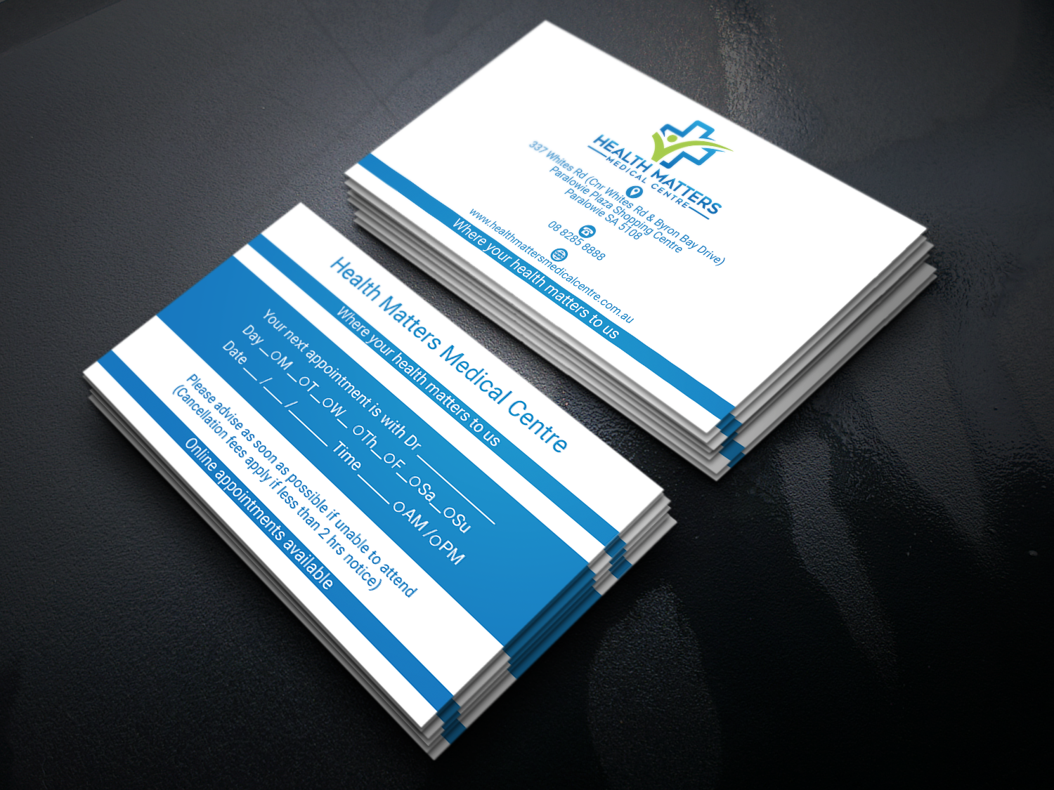Business Card Design by B. M. BILLAL HOSSAIN for Health Matters Medical Centre | Design #23248258