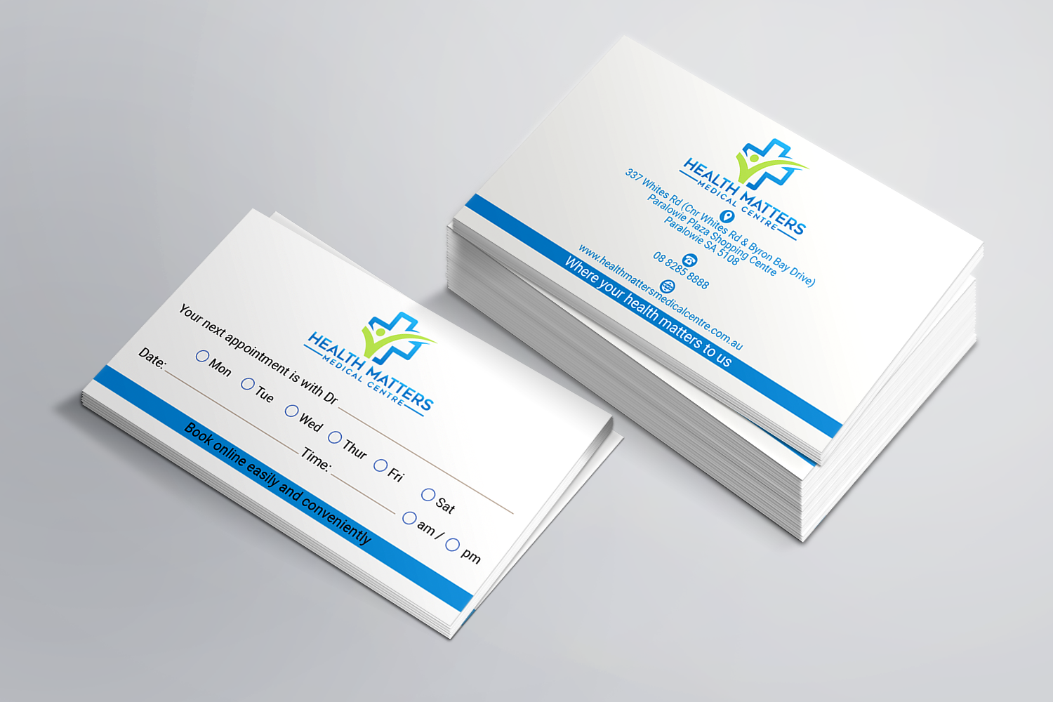 Business Card Design by B. M. BILLAL HOSSAIN for Health Matters Medical Centre | Design #23260171