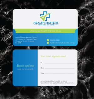 Business Card Design by zumur 2 for Health Matters Medical Centre | Design #23243518