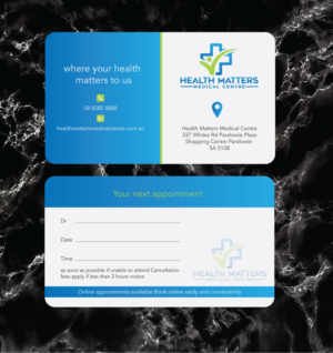Business Card Design by zumur 2 for Health Matters Medical Centre | Design: #23243610