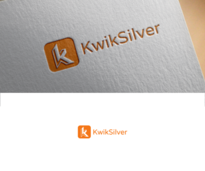 KwikSilver (is the brand). I would like a version with just the brand and another with the tag (Mature Professional Services) | Diseño de Logo por Vetroff