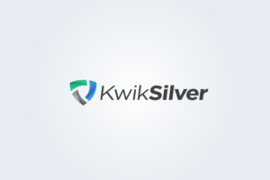KwikSilver (is the brand). I would like a version with just the brand and another with the tag (Mature Professional Services) | Diseño de Logo por jaime.sp