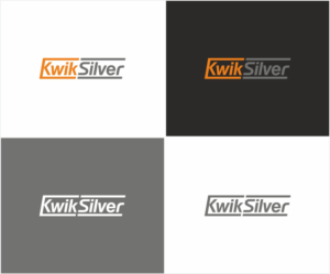 KwikSilver (is the brand). I would like a version with just the brand and another with the tag (Mature Professional Services) | Logo Design by Logocraft