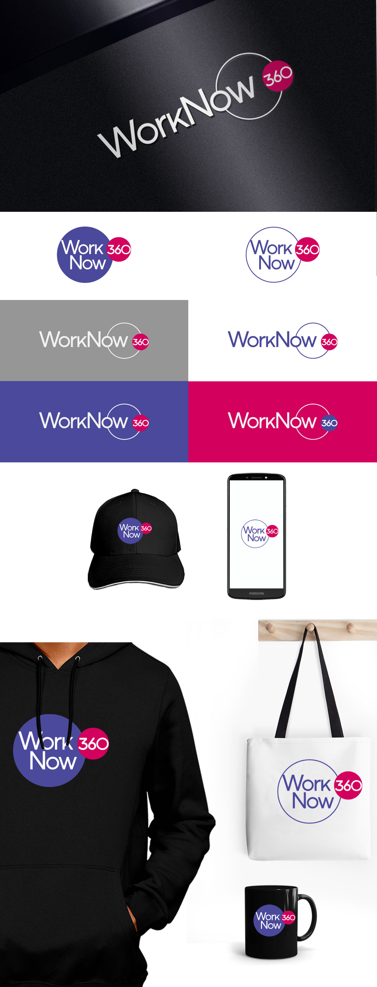 Logo Design by Homgraf Taller Grafico for WorkNow360 | Design #23321639