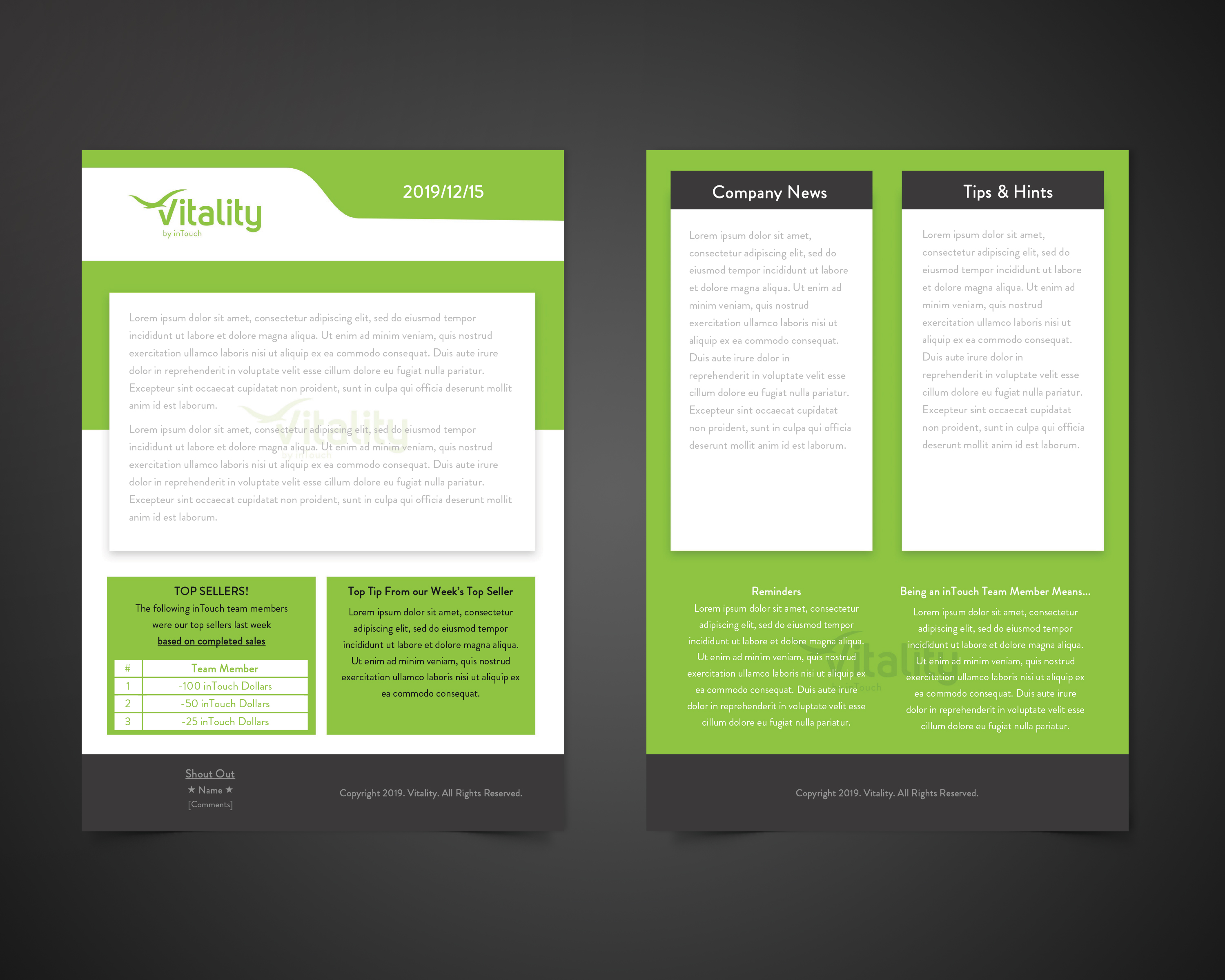 Newsletter Design by Nightmist for inTouch Massage Chairs | Design #23260365