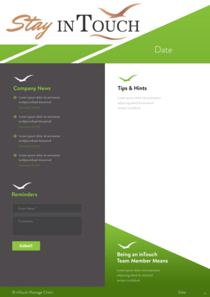 Newsletter Design by pb for inTouch Massage Chairs | Design: #23255288