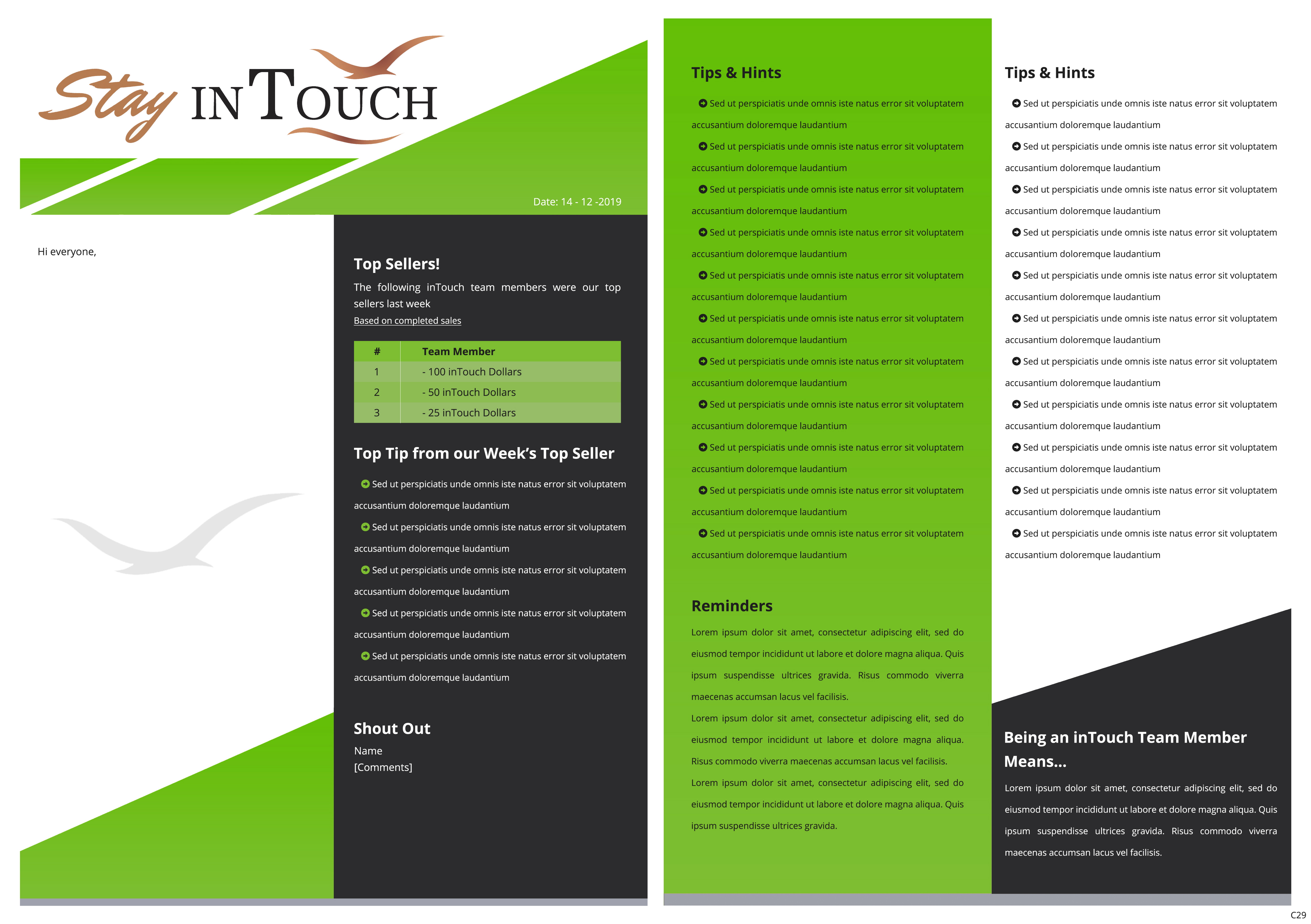 Diseño de Newsletter por pb para inTouch Massage Chairs | Diseño #23255293
