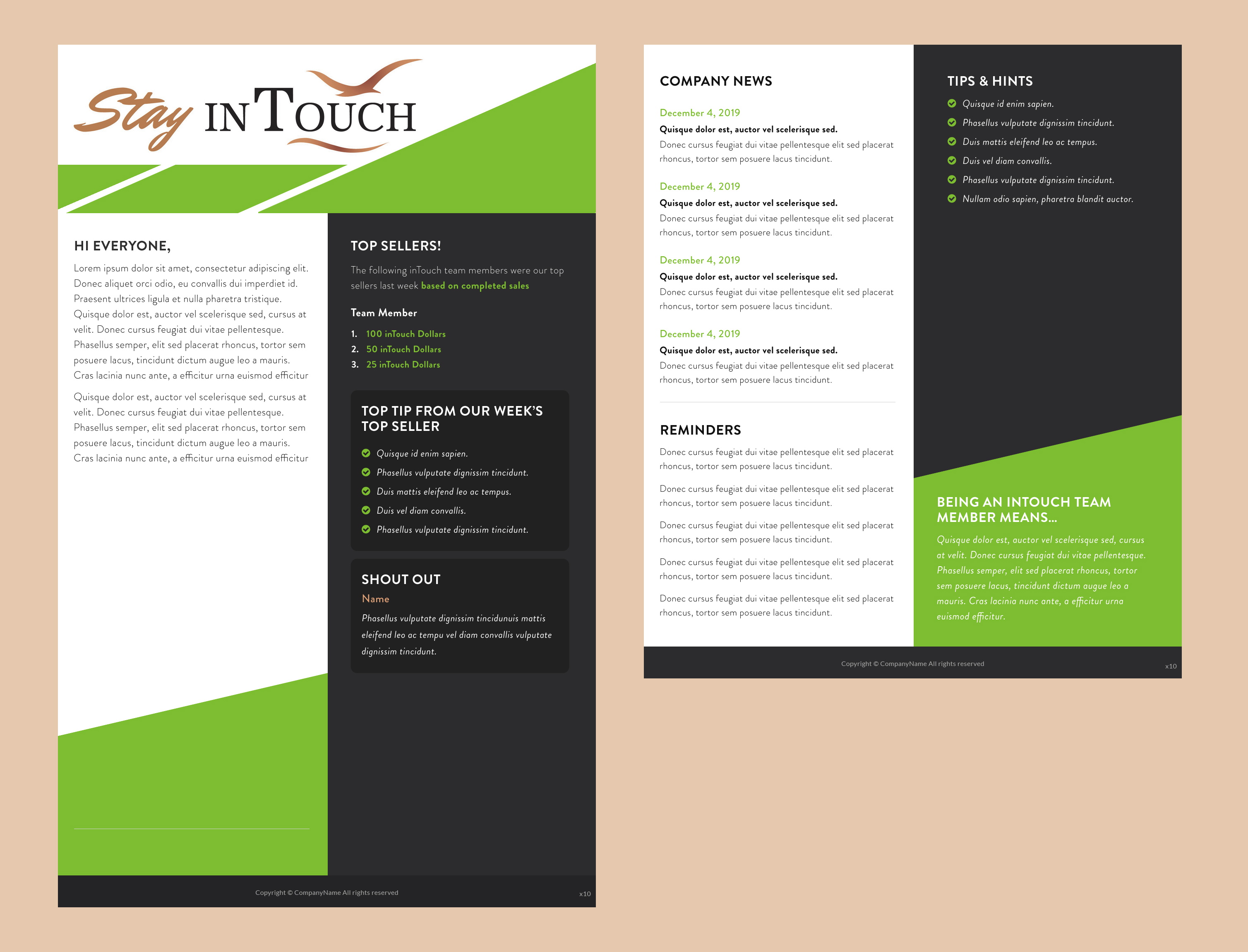 Newsletter Design by pb for inTouch Massage Chairs | Design #23266385