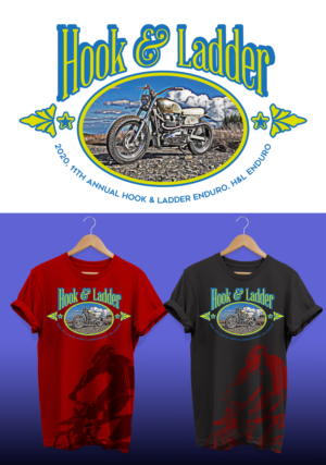 Event T-Shirt - Hook & Ladder Enduro 2020 | T-shirt Design by Al Pech