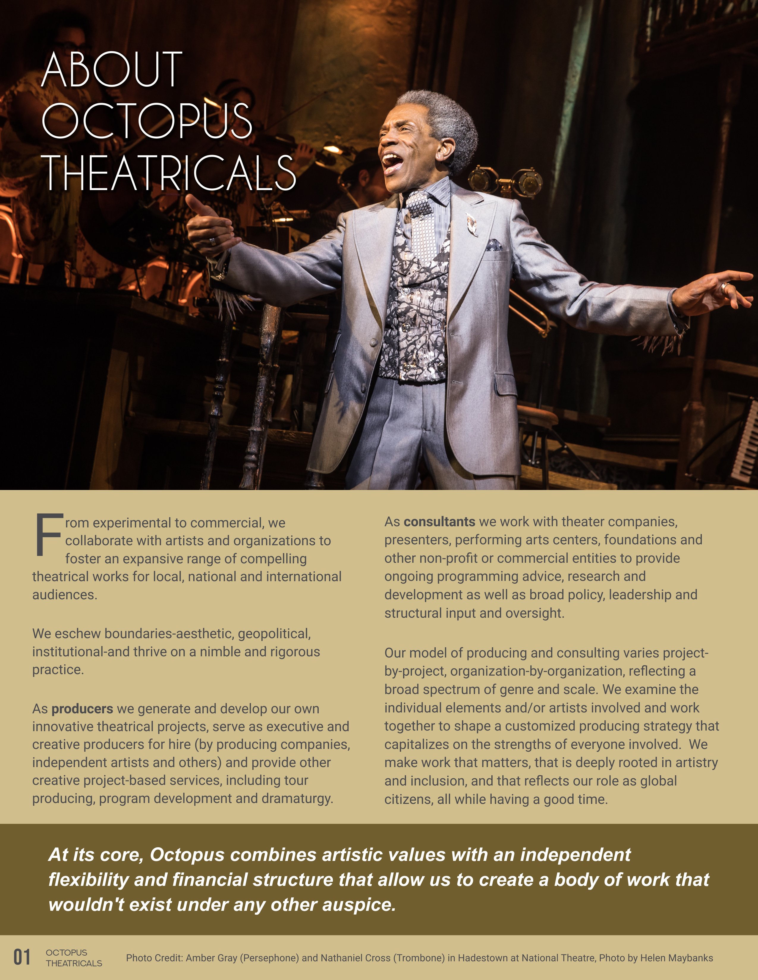 Brochure Design by ImageNation for Octopus Theatricals | Design #23272613
