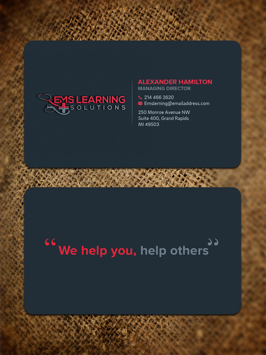 Design de Carte de Visite par Sandaruwan pour EMS Learning Solutions | Design #23256479