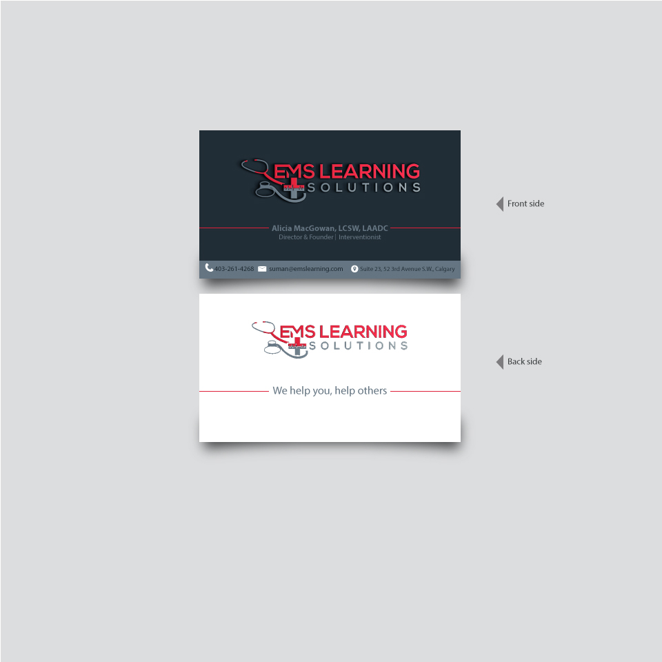 Business Card Design by sumanbanikbd2014 for EMS Learning Solutions | Design #23255237