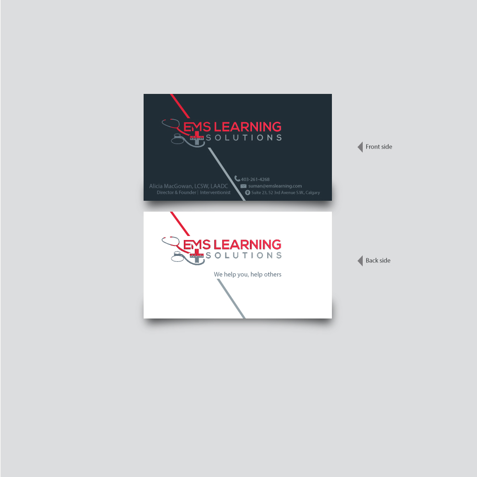 Business Card Design by sumanbanikbd2014 for EMS Learning Solutions | Design #23255354