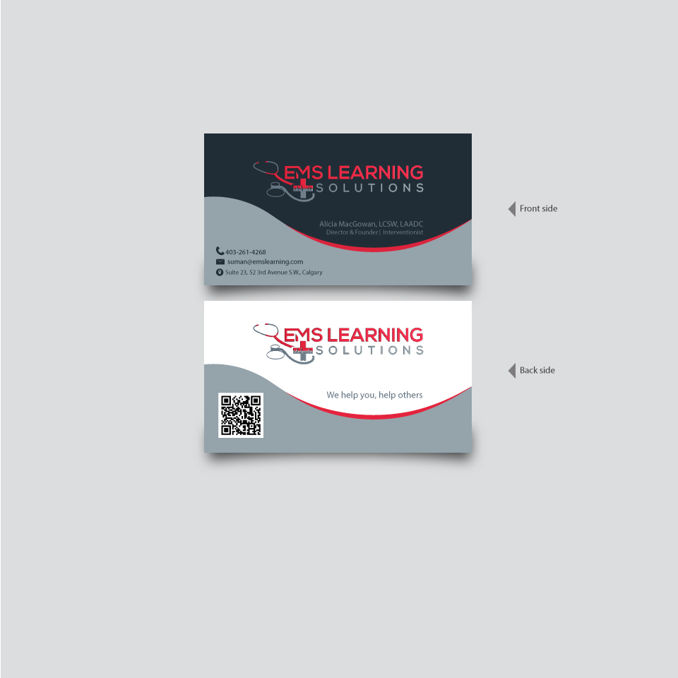 Business Card Design by sumanbanikbd2014 for EMS Learning Solutions | Design #23255407